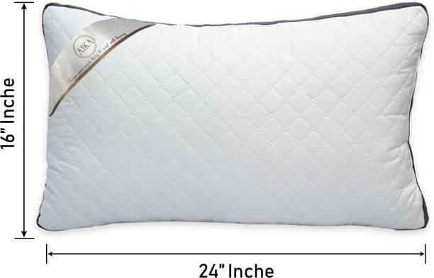 AYKA AYKA_EXOTICA_BOX_16*24 Microfibre, Polyester Fibre Geometric Sleeping Pillow Pack of 1