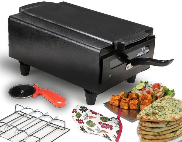 WELLBERG Electric Tandoor 2200W | Fast-Heating Oven for Pizza, Cake, Naan, Chicken & More Pizza Maker