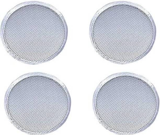 KHUSHI UDYOG Aluminium Pizza Screen 10 Inch, Round Mesh Baking Tray for Crispy Pizza Crust Pizza Maker