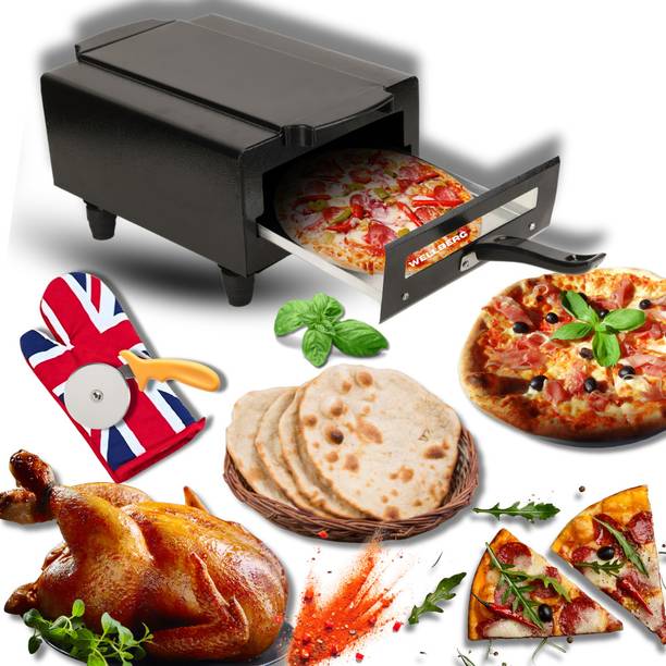 WELLBERG 14-Inch Premium Pizza Oven for Baking, Grilling, Tandoori Cooking, and Roasting Electric Tandoor