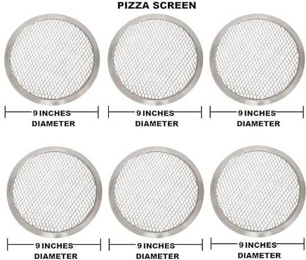 Peppa world 9 inch Diameter Combo of 6 Pcs, Aluminum Pizza mesh Pizzelle Maker
