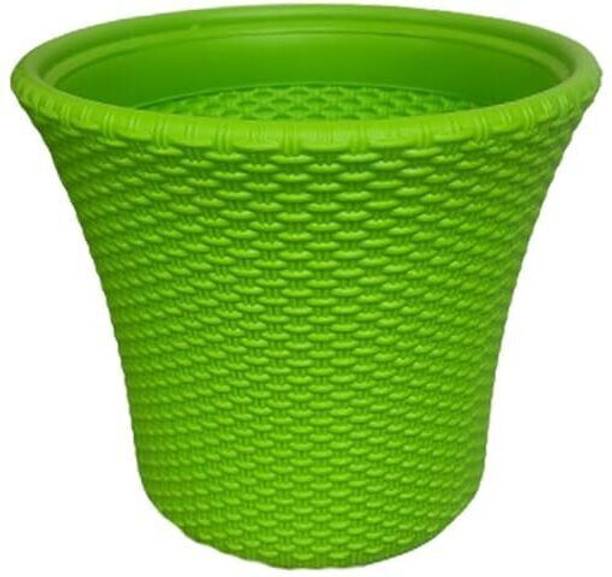 Bluevista Rattan 12" Planter Pot To Elevate Garden Terrace Décor to New Height /Add Beauty Plant Container Set