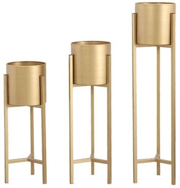Flipkart SmartBuy Stand With Planter Pot, 3 Pieces Plant Container Set