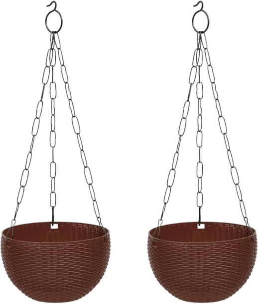 god of goods Euro Hanging Flower Pot for Home & Gardeni27 Plant Container Set