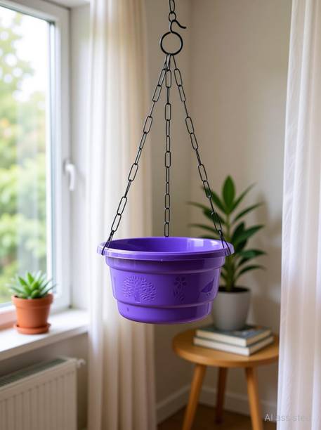TechHark Hanging Baskets Flower Pot Plant Pot Plant Container Set Money Plant Plant Container Set