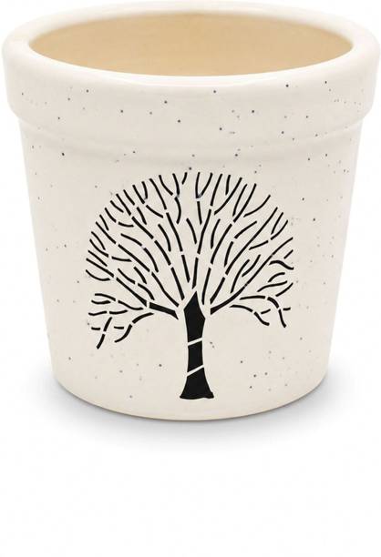 SHYAMNA Ceramic Flower Pot for Indoor & Outdoor Plants Plant Container Set