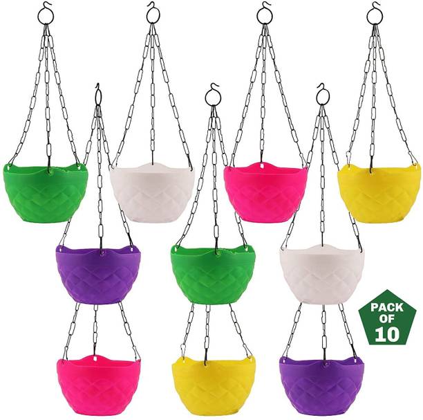 virkart Hanging Flower Pots Plant Container Set
