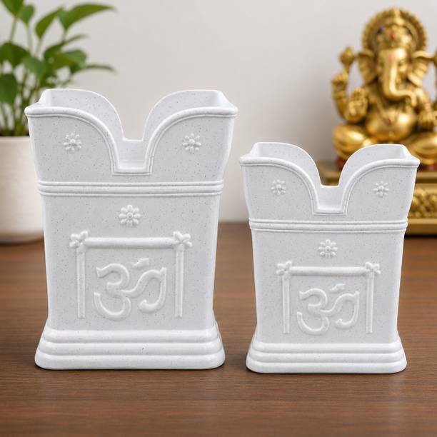 Aronik Tulsi Pot For Home Decoration , Artificial Pot For Plant Plant Container Set