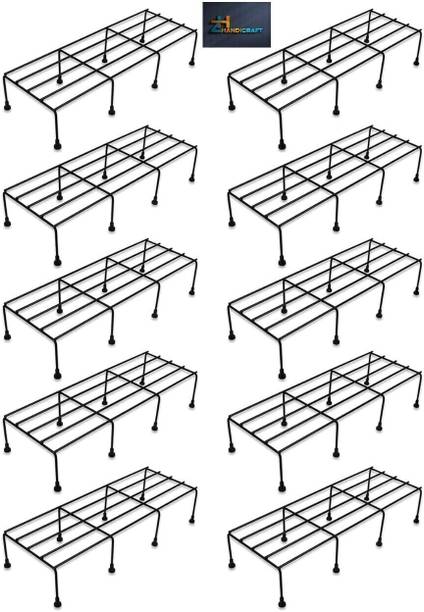 WOZTI Iron Indoor/Outdoor Flower Pot/Plant Stand for Home Garden Balcony Living Room Plant Container Set