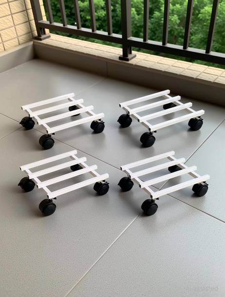 UGAOO Square Plant Stand with Wheels Plant Container Set