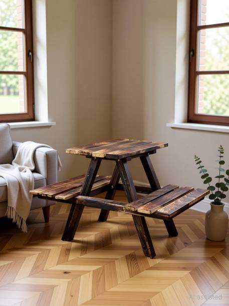NAYAHOSE WOODEN PLANTER STAND FOR HOME DECOR/FLOWER POT STAND Plant Container Set