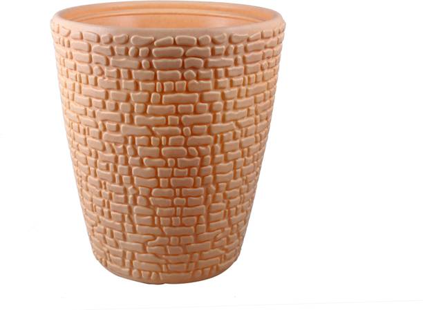 Blooming Enterprises Marble Pots for Home Decor Diameter (Beige 10inch pack of 1) Plant Container Set
