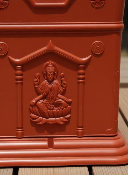 GREENLIVE by Future Green Point Brindavan 10 inch Tulsi Pot Big ( Brown ) Plant Container Set