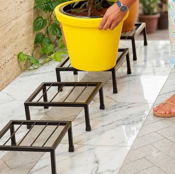 gulshan's Special Made Flower Pot Gamala Stand For Home Balcony Garden Office Plant Container Set
