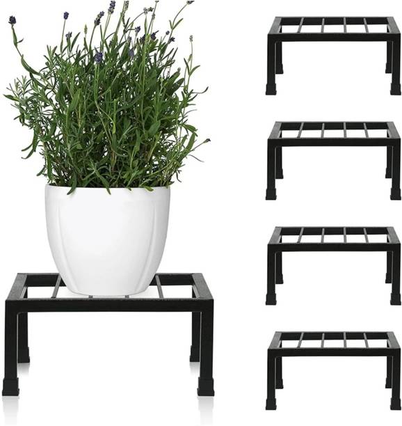 Eden Mart Garden/Balcony Plant stand, Flower Pot stand, Rust Proof Metal Stand Plant Container Set