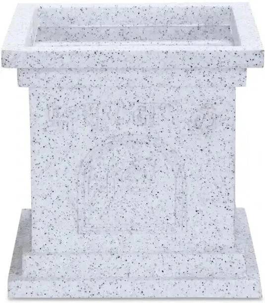 PetalPots Tulsi Pot 12 Inch Stone Finish German Polymer for Indoor/outdoor Planter Plant Container Set