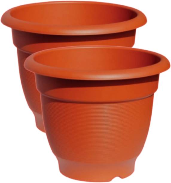 GreenLove Super Big Round Plant Container Gamla Pot Plastic Flower Pot Plastic Gamla Pots Plant Container Set