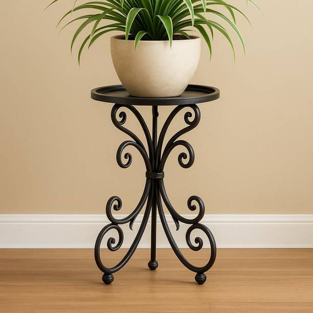theartfulzone THE ARTFUL ZONE Wrought Iron Plant Stand, Stand for Indoor & Outdoor Plant Container Set
