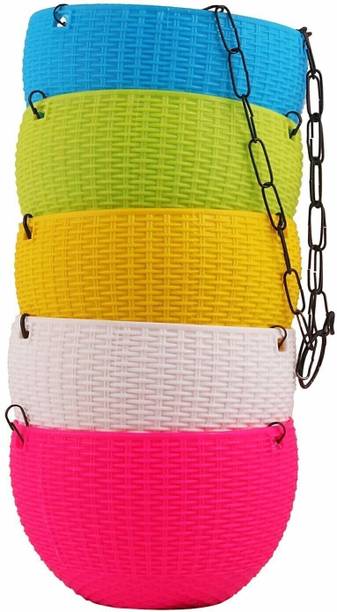 BGE Hanging Flower/Railing Flower Pots/Railing Flower pots for Balcony/Outdoor Flower Stand/Flower Stand/Flower Pot Stands Plant Container HIGH PREMIUM QUALITY Plant Container Set