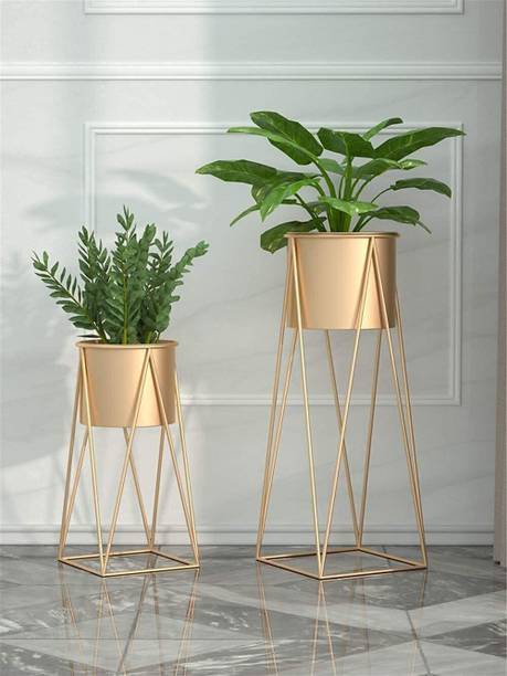 DECO CRAFTS Stylish Planter Stand for living room and balcony Plant Container Set