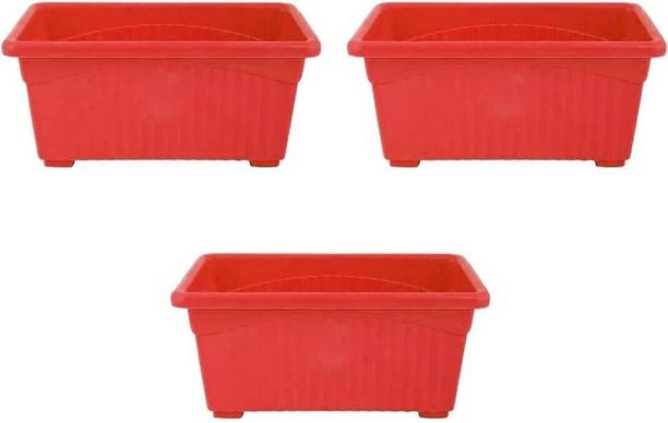 PetalPots Tulsi Plant Pots, Premium Durable Polymer Flower Pots for Indoor & Outdoor Plant Container Set