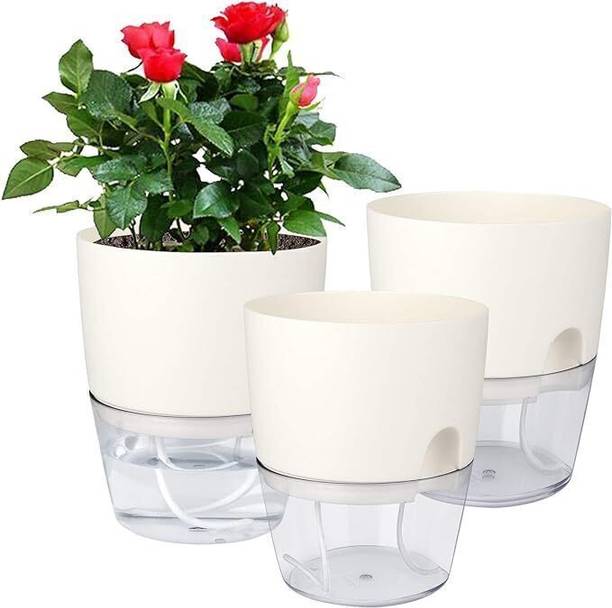 METROWAVE Inhouse planter | Lazy Planter, Self Watering Pots | Decorative Plant Pots Plant Container Set