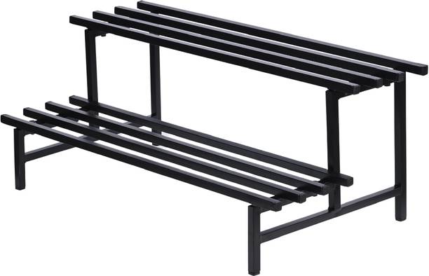 UGAOO Elevate 2-Tier Square Tube Plant Stand for Balcony, Indoor and Outdoor Use Plant Container Set