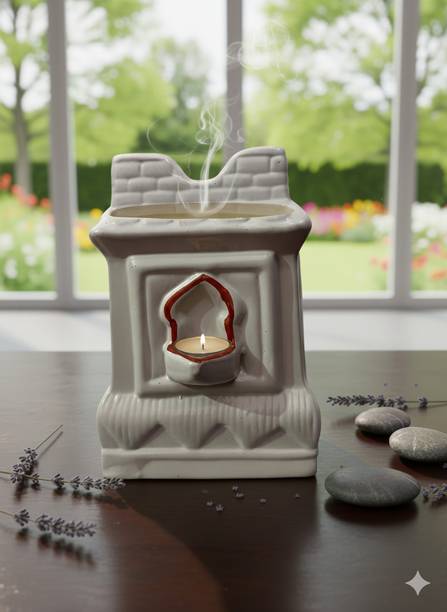 Sanjana Singh Traditional Ceramic Tulsi Vrindavan Pot | Handcrafted Spiritual Plant Container Set