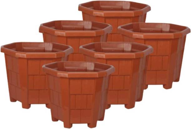 GreenLove New Gardening Big Size Flower Pot Gamla for Terrace Balcony and Garden Plant Container Set