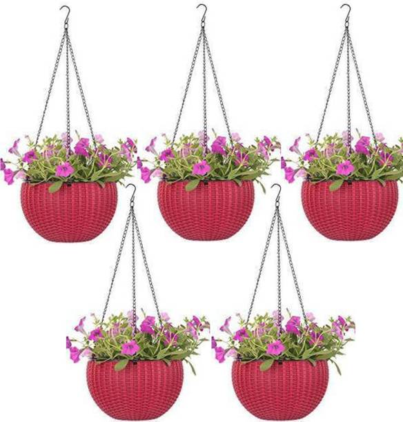 Besttrader Virajsanchi Hanging Pot Pack of 5 Plant Container Set