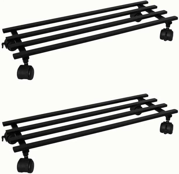 VIRUSHKA AND VIRUSHKA Heavy Duty Plant Stand with Wheels Pot Trolley for Balcony Gamla Stand Pack of 2 Plant Container Set