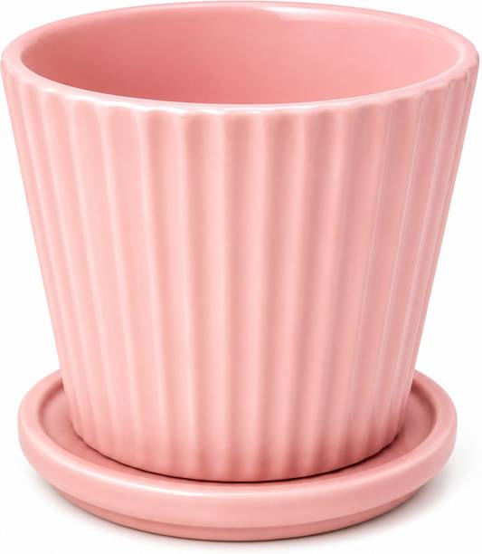 SHYAMA LINE PLET PINK Plant Container Set