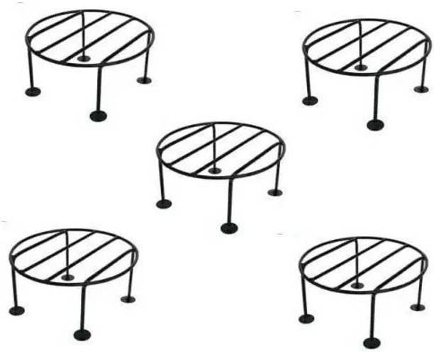 Sharf SET OF 5 ROUND POT STAND FOR OUTDOOR & INDOOR Plant Container Set