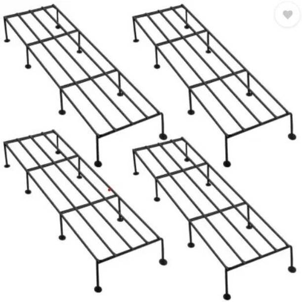 JNCRAFTS JNCRAFTS SET OF 4 PLANTER STAND Plant Container Set (Pack of 4, Metal) Plant Container Set