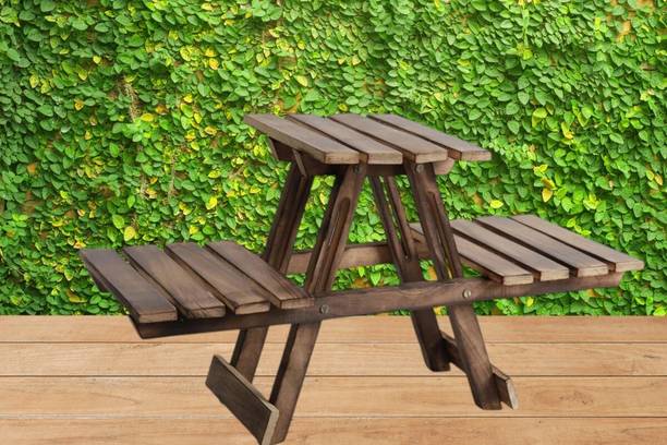 habiba Durable Wooden Three Level Planter Stand for Indoor Outdoor Plant Display Plant Container Set