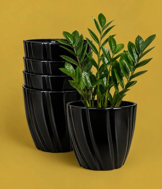 SNSHOPEE 5 pcs Decorative indoor/outdoor gamle flower plant pots home/office/decor pots Plant Container Set