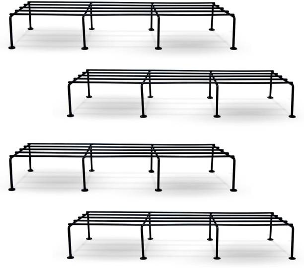 METALVERSE Iron Indoor/Outdoor Flower Pot/Plant Stand for Home Garden Balcony Living Room Plant Container Set