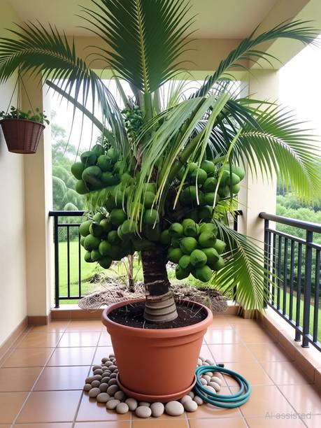 Green view Coconut Plant