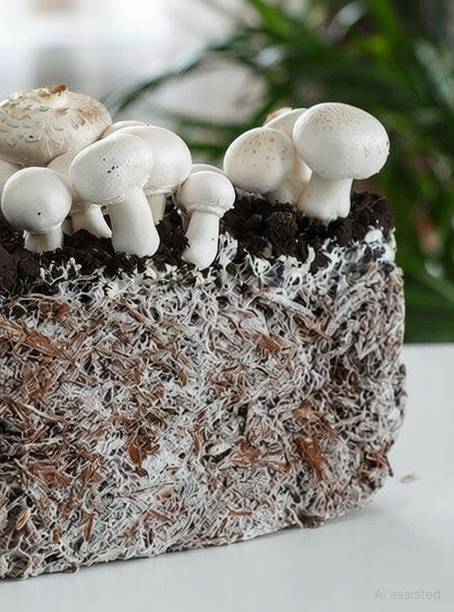 Dutta Button Mushroom Seeds 800GM | High-Yield Mushroom Spawn | Indoor & Home Grow Seed