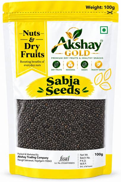AKSHAY GOLD Akshay Gold Sabja Seeds Premium Natural Basil Seeds for Healthy Drinks Seed