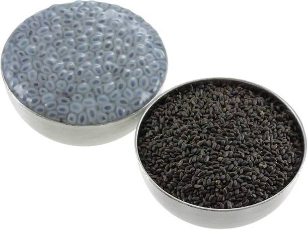 AnnieHerbs Basil Seeds | Sabja Seeds for Falooda | Tukmaria Seeds for Eating | Takmaria Seed