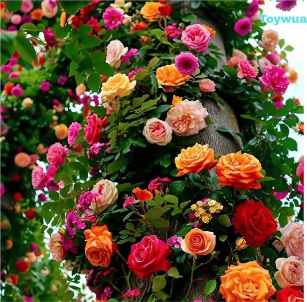 Toywua Elegant Climbing Rose Flower Seeds Bloom & grow Seed
