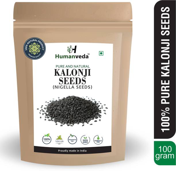 Humanveda Kalonji - Nigella Seeds - Black Cumin Seeds for Calcium , Vitamin (RAW