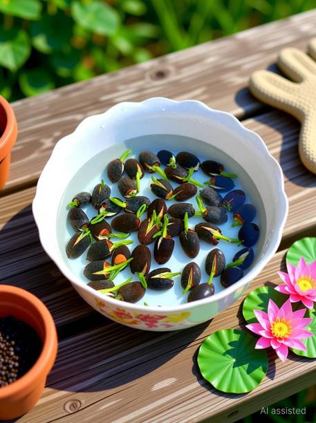 IAE Lotus Seeds for Planting in Water All Season Lotus Flower Hybrid Japanese Lotus Seed
