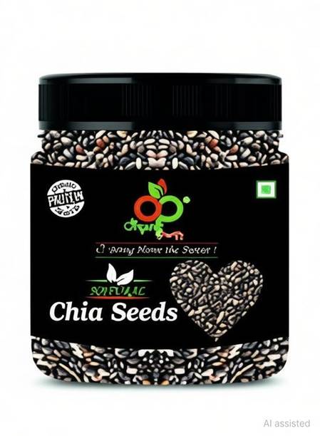 Organic Purify High Rich Jar Pack Combo of Pumpkin,Sunflower,Chia, Watermelon & Flax Seed Seeds Seed