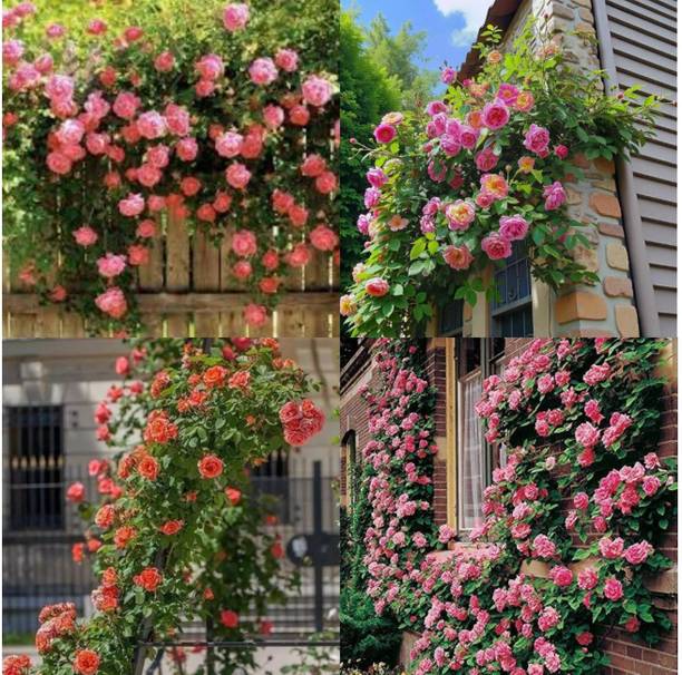 ibains Multi Colour Climbing Rose Seeds pack of 25 Seed