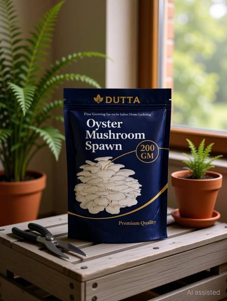 BAGDUTTA Dutta Oyster Mushroom Seeds 200g | Summer Variety | Indoor Grow Kit Seed Seed
