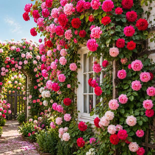MINTUSNURSERY Mixed Climbing Rose Seed