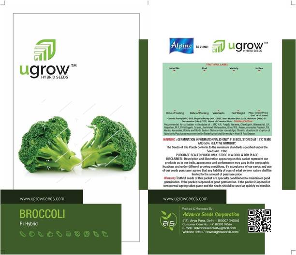 GARDENIFY INDIA GREEN GLORY: PREMIUM BROCCOLI FLORETS SEEDS & PLANT Seed