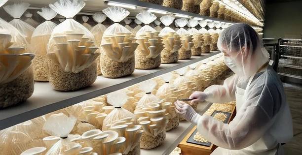 दत्ता ऑयस्टर मशरूम सीड्स (ढिंगरी / ऑयस्टर मशरूम) (200g = 2000+ सीड्स) बीज